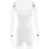 FDYOUI Sexy Spaghetti Strap Fitness Sports Overalls Women's Lace Patchwork Sleeveless Gym Yoga Bodysuit One Piece Rompers Tights