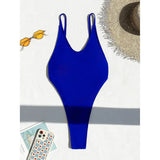 XS -L Sexy High Leg Monokini Extreme String Mini Micro Thong One Piece Swimsuit Women Swimwear Female Bather Bathing Suit V5820C