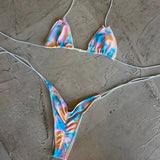 Micro Bikinis 2025 Sexy Women Swimsuit Swimwear Female Thong Bikini Set Biquini Bathing Suit Print Swimming Suits Beachwear