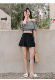 Swimsuit women's new Xia one shoulder camisole swimsuit ins conservative cover belly slimming split skirt swimsuit