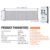 VEVOR Retractable Baby Gate Tall Mesh Baby Gate Extends up to  Wide Retractable Gate for Kids or Pets Retractable Dog Gates