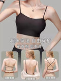 MOYISU Anti Slip Halter Bra for Small Chest, Push Up Enhancer Pads Rounded Shape, Invisible Seamless Cover No Show Lift Bralette