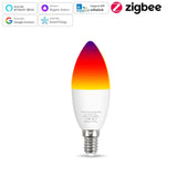 Ewelink E14 Smart Wifi Led Light Bulb Zigbee RGBCW Led Lamp Works With Alexa Amazon Google Home Yandex Alice Smartthings