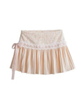 Design Sense Pure Love Girl Pink Cake Skirt Exquisite Sweet Lace Splicing Pleated Skirt Short Skirt Sweet Korean Women 2QEB