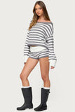 Women's spring suit 2026 European and American spring and summer women's fashionable lady solid color sweater short skirt suit