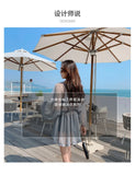 New women's swimsuit split bikini three-piece boxer long-sleeved spa swimsuit