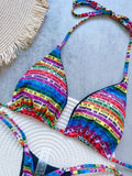 Letters Print Colorful Micro Mini Thong Bikini 2026 Women Swimwear Female Swimsuit Two-pieces Bikini Set Bathing Suit Swim Lady