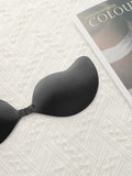2 pairs of sexy bras with invisible and seamless front buttons push up bra colorful hot selling women's Adhesive Bra 10732
