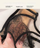 Ultra-thin Sexy Lace Hazy Attractive Comfortable Soft Steel Ring on The Support To Prevent Sagging Cross Beautiful Back Change