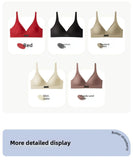 MOYISU Lingerie Women's Summer Traceless Small Bra Pull Together No Underwire Jelly Bar Soft Support Tuck Back Bra Cover ABC Cup