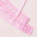 3 Pcs Womens Lace Bra Underwire BH Hollow Out Embroidery Perspective Sexy Underwear Lingerie Tops Plus Size Brassiere