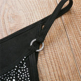 Sexy Bling Rhinestone Mini Bikini Female Swimsuit Women Swimwear Two-Pieces Bikini Set Bather Bathing Suit Swim Lady V2064