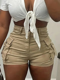 Women's Summer Casual Shorts with Pockets, Suitable for Everyday Casual Wear and Party Outfits