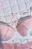 MOYISU New Release Contrast Bra Set | Demure & Sexy French Lace Bralette | Accentuates Small Chest Curves | Breathable Lingerie