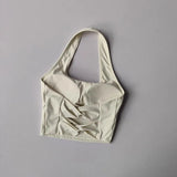 Women's yoga sports bra, neck hanging cross belt chest cushion yoga back training bra