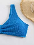High Waist Bikini 2026 Women Sporty Swimsuit Solid Sexy Striped Swimwear Female Bathers Bathing Swimming Swim Suit Beachwear