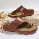 Lightweight Clip Toe Wedge Heel Slippers Women Plus Size 43 Thick Bottom Casual Sandals Woman Outdoor Platform Summer Sandles
