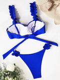Push Up Ruffled Bikinis Underwired Bra Cup Bikini 2026 Women Swimsuit Female Swimwear Two Pieces Bikini Set Bathing Suit Swim