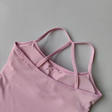 Women's Slim Fit Yoga Fitness Vest Skin Friendly Nude Sports Bra Pilates Top Beautiful Back Design Suspension Yoga Sports Bra