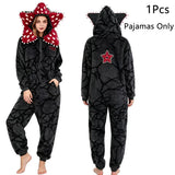 Adult Kigurumi Unicorn Pajamas Winter Thicken Cannibal Flower Demogorgon Cosplay Costume Halloween Suits Slipper XXL Cartoon