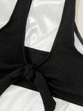 2026 Bowknot Sporty Bikinis Solid Swimwear Female Sexy Swimsuit Women Bathers Bathing Swimming Swim Suit Beachwear