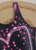 2026 Sporty Printed Slim Swimsuit Women One Piece Vintage Swimwear Female Sexy Bathers Bathing Swimming Swim Suit Beachwear XXL