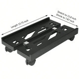 Mobile CPU Stand PC Tower Stand Portable Removable Bracket Gaming Desk Accessories Ventilated Computer Tower Stand Adjustable