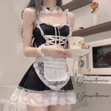 Women's Sexy Maid Lingerie French Maid Outfit Anime Cosplay Costume Role Play Fancy Dress Naughty Apron
