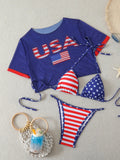 3 Pieces Brazilian Thong Bikinis 2026 Women Trikini Swimwear Female Halter Triangle Swimsuit & Tops Bathing Swimming Swim Suit