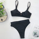 Snakeskin Female Swimsuit High Waist Bikini Women Swimwear Two-pieces Bikini Set Hollow Out Bather Bathing Suit Swim Beachwear
