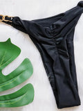 Halter Metal Chains String Micro Thong Bikini Women Swimsuit Female Swimwear Two-pieces Bikini Set Brazilian Bathing Suit Swim