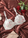 Toucheart Sexy Underwear Intimate Push Up Bra Exotic Sets Bra Set Lace Panties for Women Mesh Patchwork Sexy Lingerie Suit Women