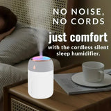 USB Car Humidifier with Color Night Light - Portable Cold Mist Sprayer and Fragrance Oil Diffuser for a Refreshing Drive Amagi
