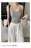 Sports vest U-neck slim fit camisole bottoming T-shirt