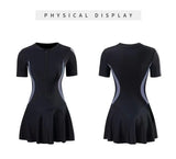 Female One-piece Conservative Student Dress Slimming Ins Sporty Super Fairy Hot Spring Swimsuit