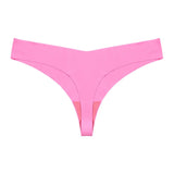 Seamless Thong Women Panties Sexy G String Ice Silk Underwear T Back Sports Yoga Girls Briefs Traceless Plus Size S-XL