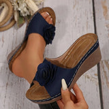 Women Slippers Wedge Slides Women Elegant Platform Slippers Fashion Sandals  Casual Wedges Shoes Women