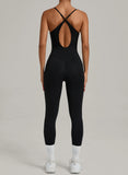 Padded One-Piece Yoga Clothes Sportswear Women's Gym Push Up Workout Clothes Fitness Sports Fitness Wear Yoga Jumpsuit