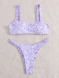 sexy micro bikini 2026 women orange leopard print push up padded thong swimsuit female cut out bathing suit swimwear biquini