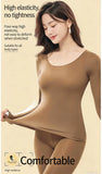 Spring & Autumn Skin-Friendly Top Set Ultra-Thin Seamless Nude Feel High Stretch Long Sleeve Thermal Underwear Women's Base Laye