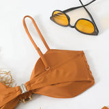 High Waist Bikini Women's Swimsuit Two-piece Bathing Suits Bandeau Woman Swimwear Trend Bikinis Sets Brazilian Beach Wear