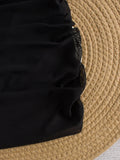 2026 Black Mesh Skirt Pants Swimsuit Sexy Swimwear Women Solid Bathers Bathing Swimming Trunks Swim Suit Female XXL