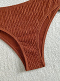 Sexy Metal Starfish Bikini Set 2026 Women Green Brown Push Up Bra High Waist Swimsuit Bathing Suit Vacation Two Piece Swimwear