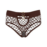 2pcs Sexy Women's Panties Briefs  Elasticity Underwear Mid Waist Fishnet Lingerie Ladies Hollow Out Transparent Underpants