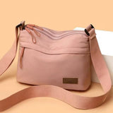 2026 New Women's Minimalist Solid Color Nylon Bag - Multi-functional, Casual, Waterproof & Portable Fashion Crossbody Bag