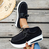 Red Chunky Platform Sneakers Women Comfortable Non Slip Thick Sole Casual Shoes Woman Plus Size 43 Lace Up Sport Shoes Female