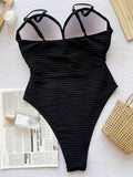 Wrinkled Bra Cup Swimsuits 2025 Female Swimwear One Piece Swimsuit Women Monokini High Cut Bathing Suit Swim Beach Wear Bodysuit