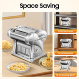 Electric Noodle Maker 135W Stainless Steel With 8-Speed Thickness Control