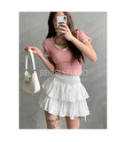 Cake Skirt White Fluffy High Waisted Girlish Style Short Half Skirt Black Ballet Skirt Fashion Sweet Korean Women 2026 New 55OK