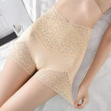 Women Safety Shorts Stretchy Body Shaping Sexy High Waist Flower Lace Briefs Intimacy Clothes Fitness Sports Shorts for Women